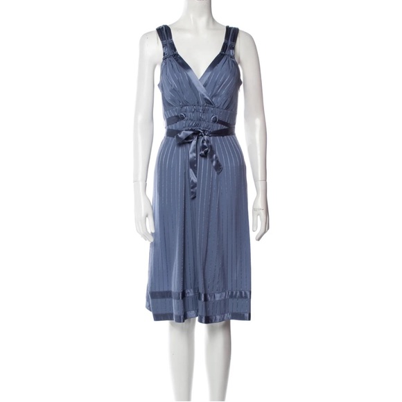 Marc Jacobs Dresses & Skirts - Marc Jacobs Ophelia Cornflower Blue Silk Wrap Waist Sash Slip Dress sz 6